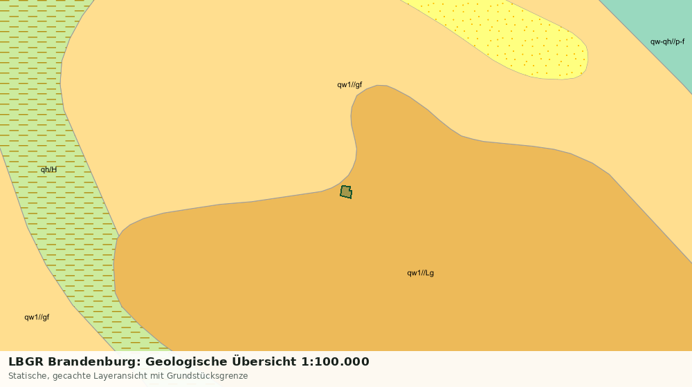 Statische Kartenansicht: LBGR Brandenburg: Geologische Übersicht 1:100.000