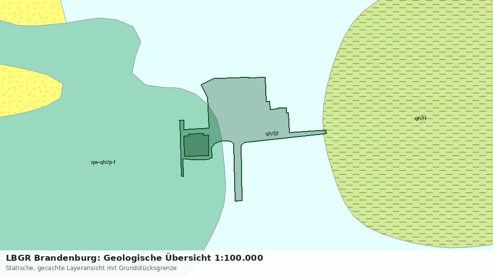Statische Kartenansicht: LBGR Brandenburg: Geologische Übersicht 1:100.000