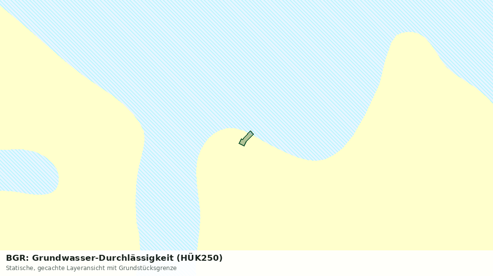 Statische Kartenansicht: BGR: Grundwasser-Durchlässigkeit (HÜK250)