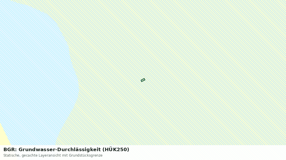 Statische Kartenansicht: BGR: Grundwasser-Durchlässigkeit (HÜK250)