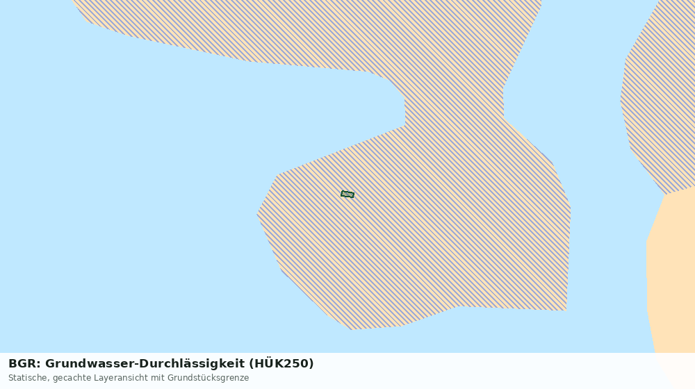 Statische Kartenansicht: BGR: Grundwasser-Durchlässigkeit (HÜK250)