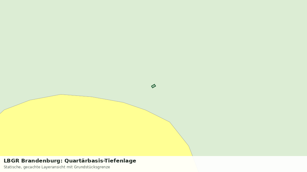 Statische Kartenansicht: LBGR Brandenburg: Quartärbasis-Tiefenlage