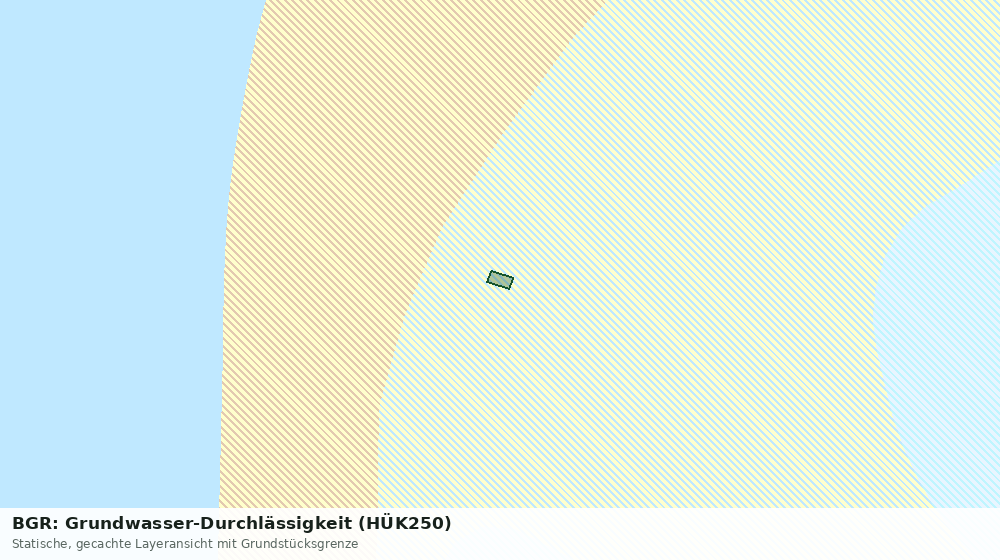 Statische Kartenansicht: BGR: Grundwasser-Durchlässigkeit (HÜK250)