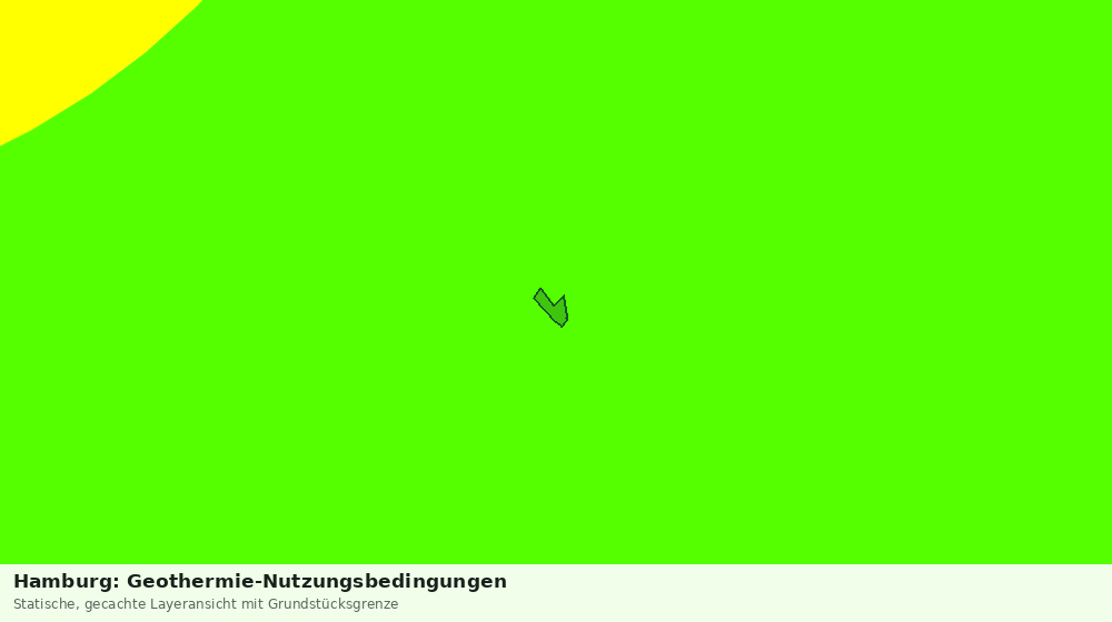 Statische Kartenansicht: Hamburg: Geothermie-Nutzungsbedingungen
