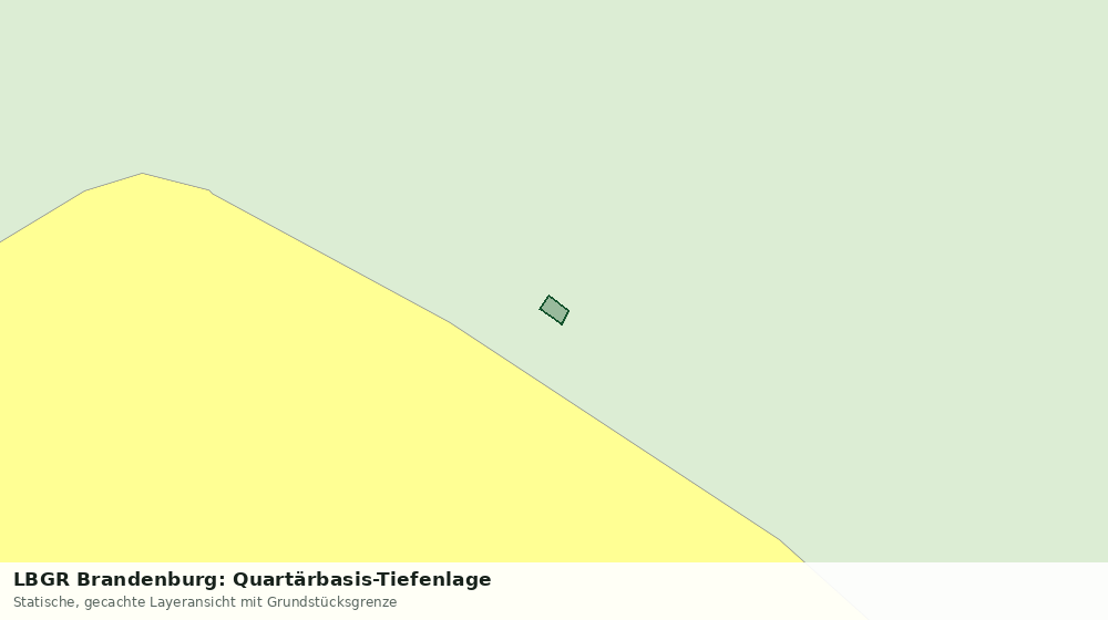 Statische Kartenansicht: LBGR Brandenburg: Quartärbasis-Tiefenlage