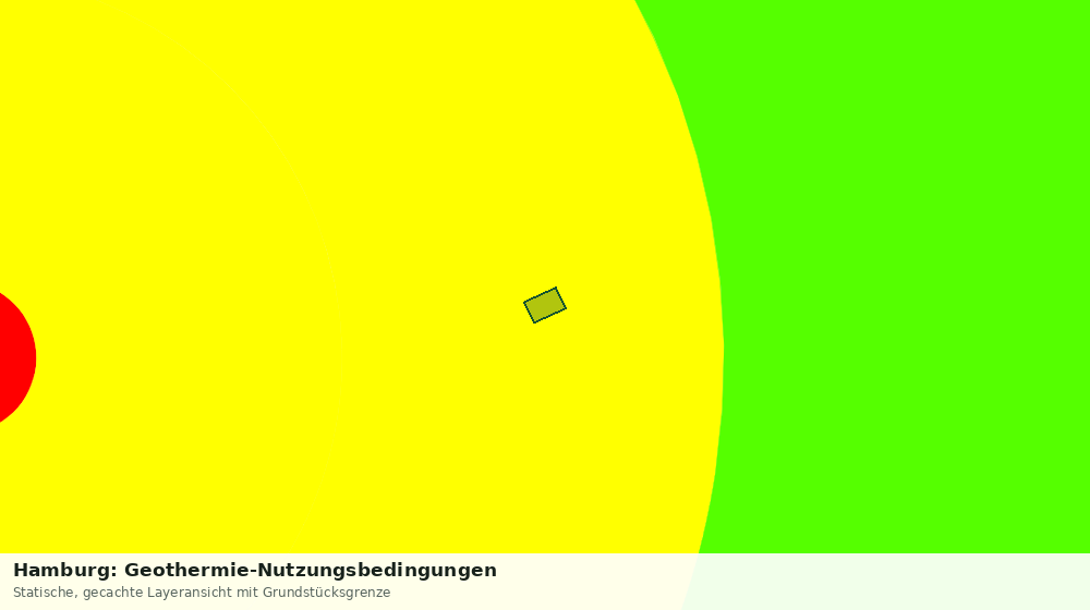 Statische Kartenansicht: Hamburg: Geothermie-Nutzungsbedingungen