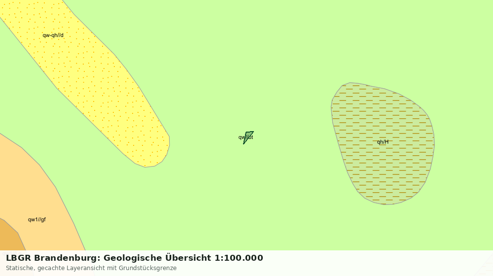 Statische Kartenansicht: LBGR Brandenburg: Geologische Übersicht 1:100.000