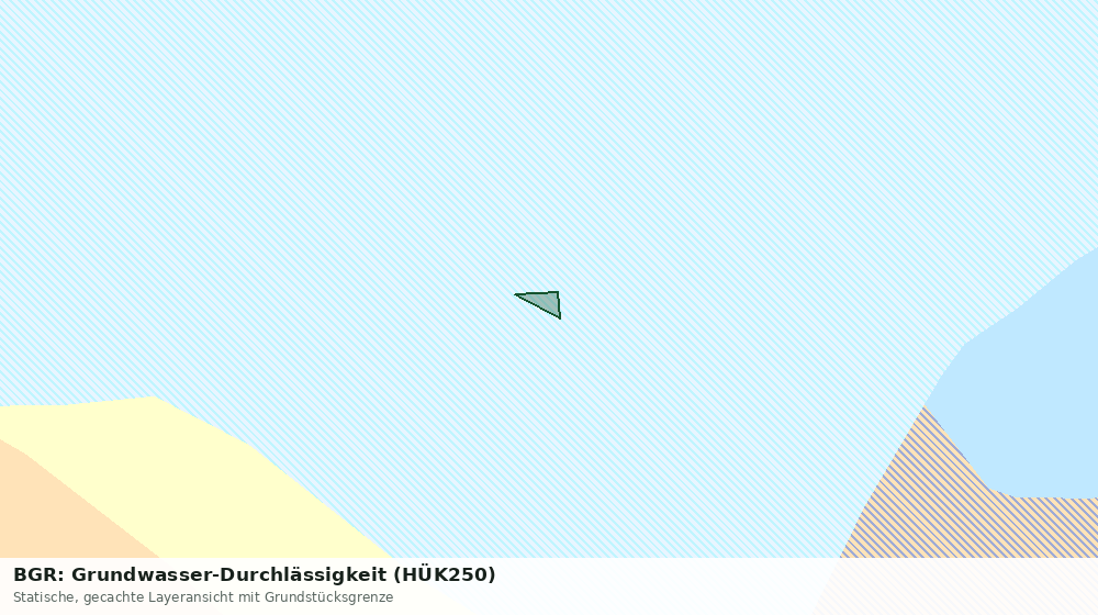 Statische Kartenansicht: BGR: Grundwasser-Durchlässigkeit (HÜK250)