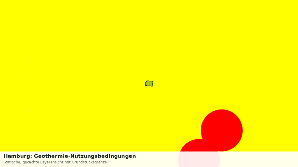 Statische Kartenansicht: Hamburg: Geothermie-Nutzungsbedingungen