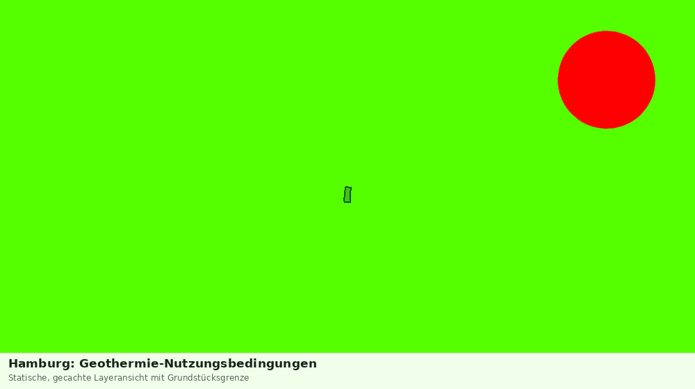 Statische Kartenansicht: Hamburg: Geothermie-Nutzungsbedingungen
