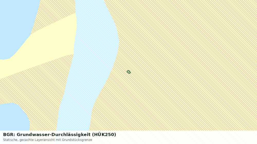 Statische Kartenansicht: BGR: Grundwasser-Durchlässigkeit (HÜK250)