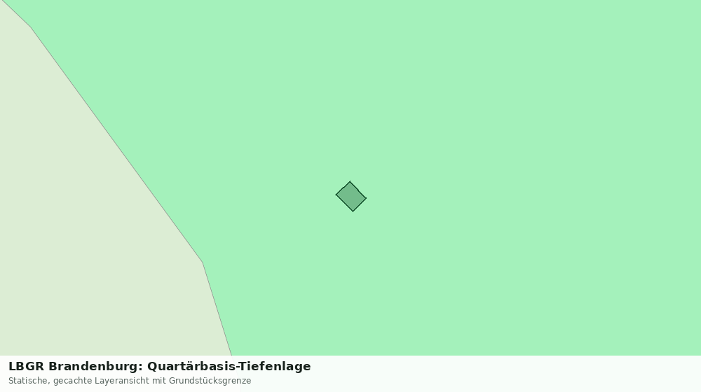 Statische Kartenansicht: LBGR Brandenburg: Quartärbasis-Tiefenlage