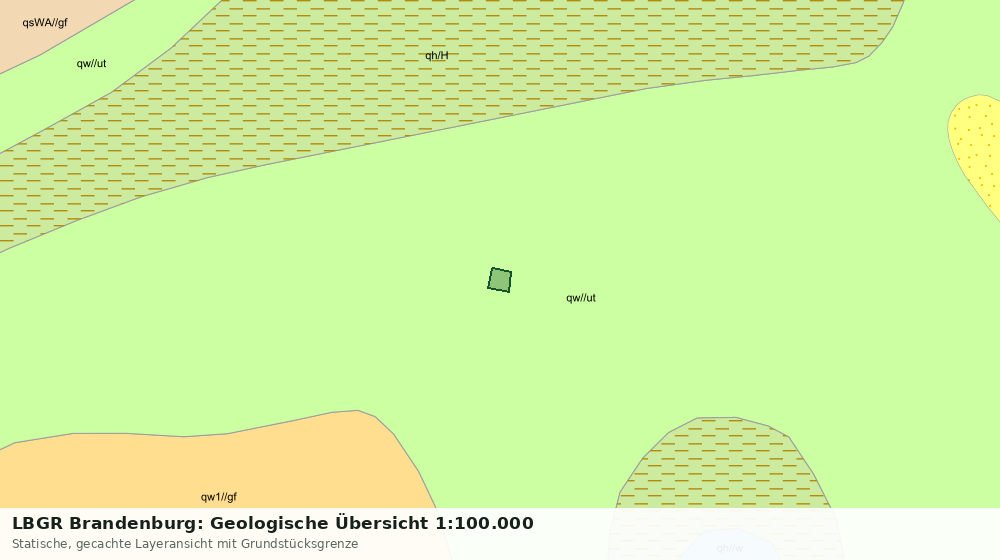 Statische Kartenansicht: LBGR Brandenburg: Geologische Übersicht 1:100.000