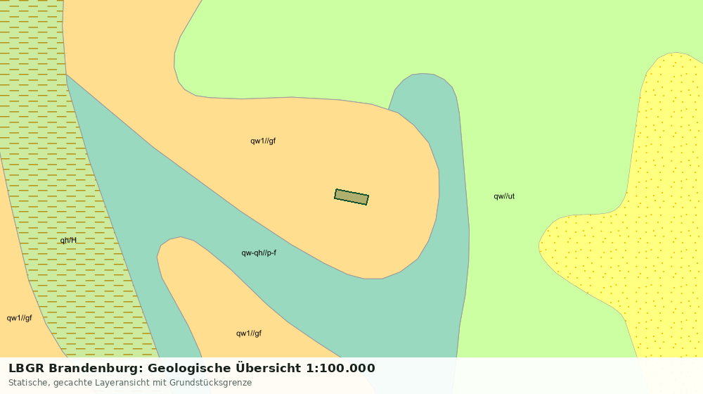 Statische Kartenansicht: LBGR Brandenburg: Geologische Übersicht 1:100.000