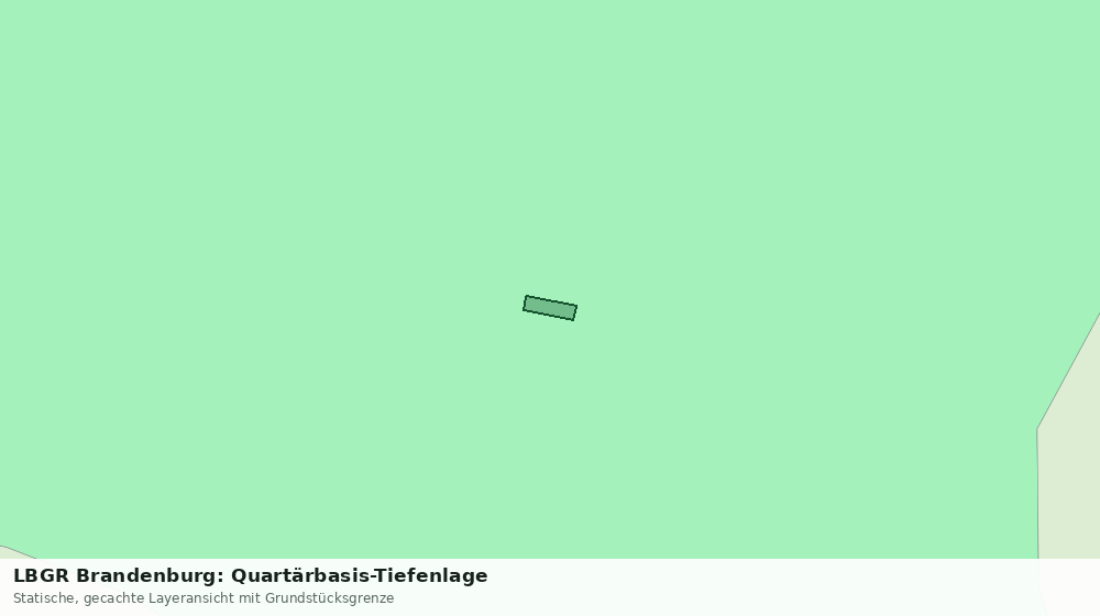 Statische Kartenansicht: LBGR Brandenburg: Quartärbasis-Tiefenlage
