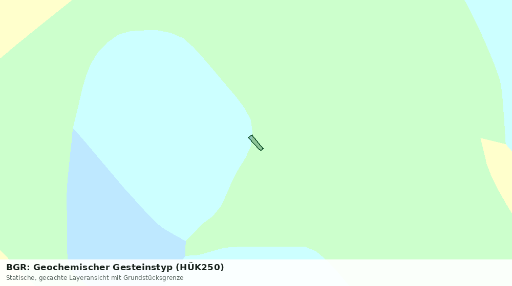 Statische Kartenansicht: BGR: Geochemischer Gesteinstyp (HÜK250)