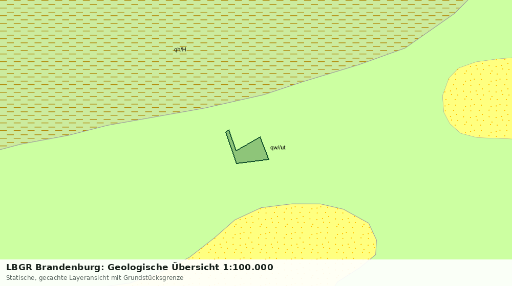 Statische Kartenansicht: LBGR Brandenburg: Geologische Übersicht 1:100.000