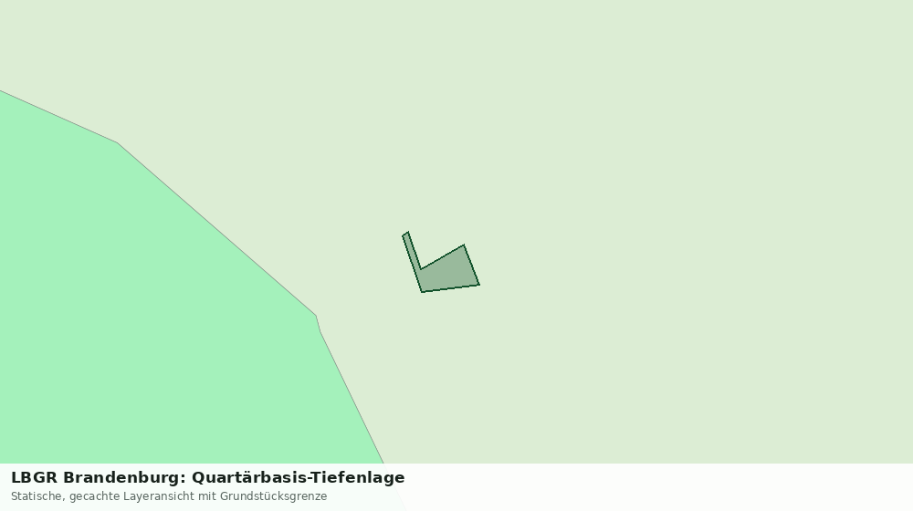 Statische Kartenansicht: LBGR Brandenburg: Quartärbasis-Tiefenlage