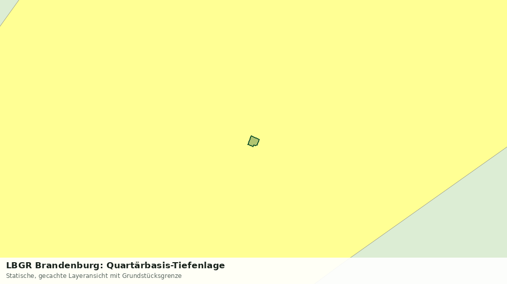 Statische Kartenansicht: LBGR Brandenburg: Quartärbasis-Tiefenlage