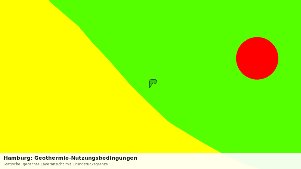 Statische Kartenansicht: Hamburg: Geothermie-Nutzungsbedingungen