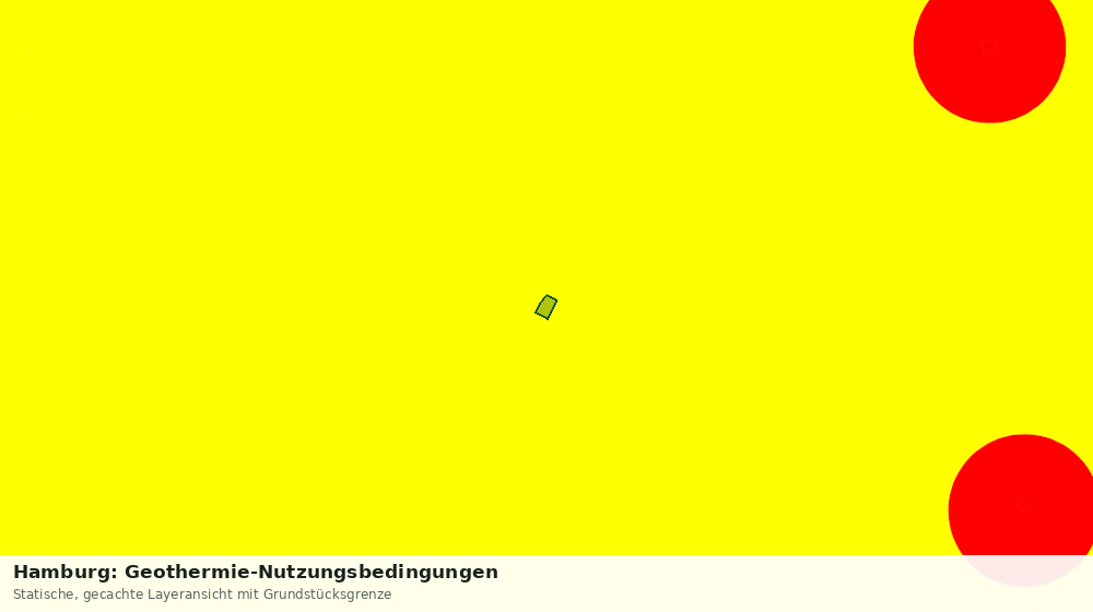 Statische Kartenansicht: Hamburg: Geothermie-Nutzungsbedingungen