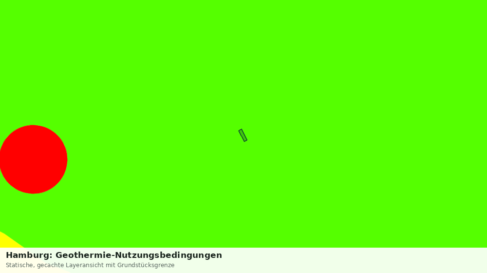Statische Kartenansicht: Hamburg: Geothermie-Nutzungsbedingungen