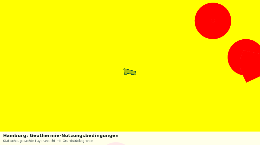 Statische Kartenansicht: Hamburg: Geothermie-Nutzungsbedingungen