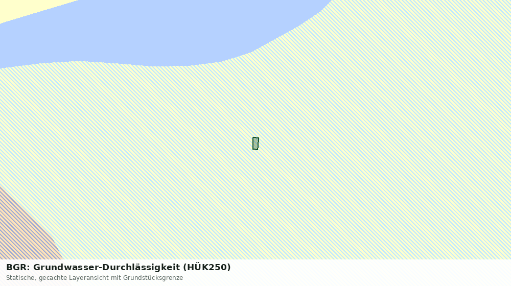 Statische Kartenansicht: BGR: Grundwasser-Durchlässigkeit (HÜK250)
