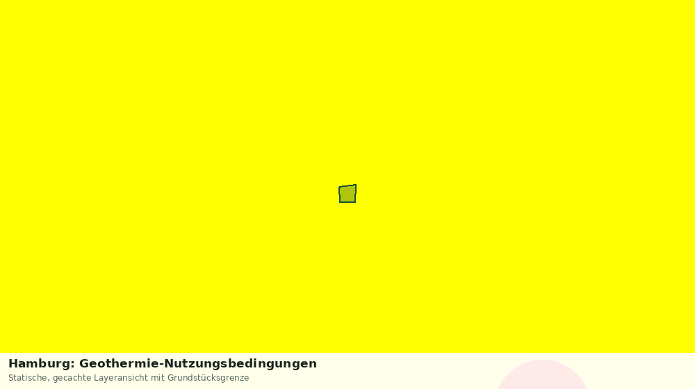 Statische Kartenansicht: Hamburg: Geothermie-Nutzungsbedingungen