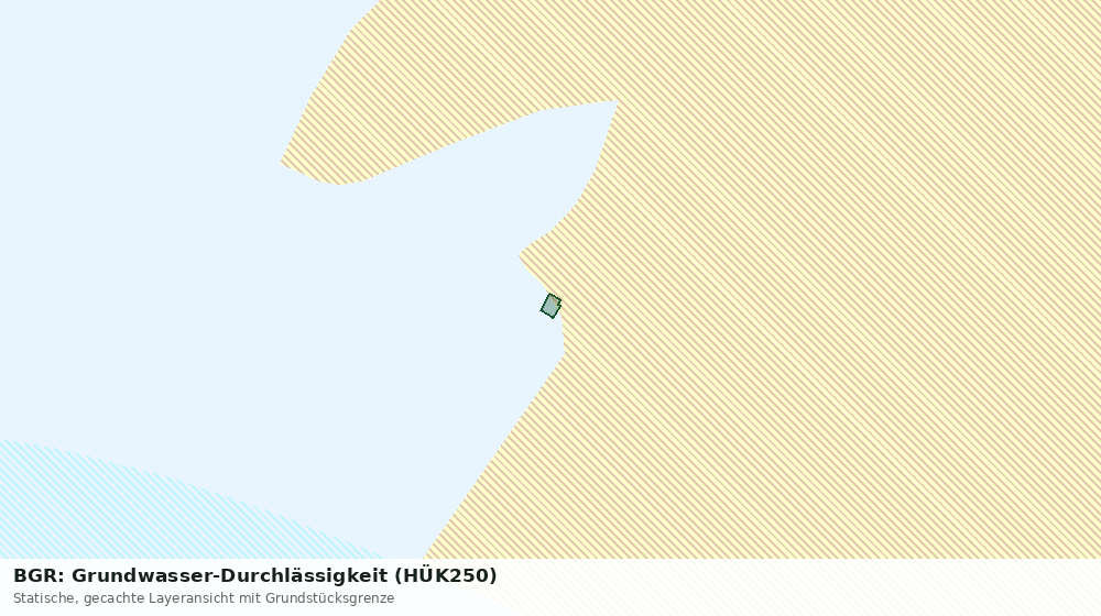 Statische Kartenansicht: BGR: Grundwasser-Durchlässigkeit (HÜK250)