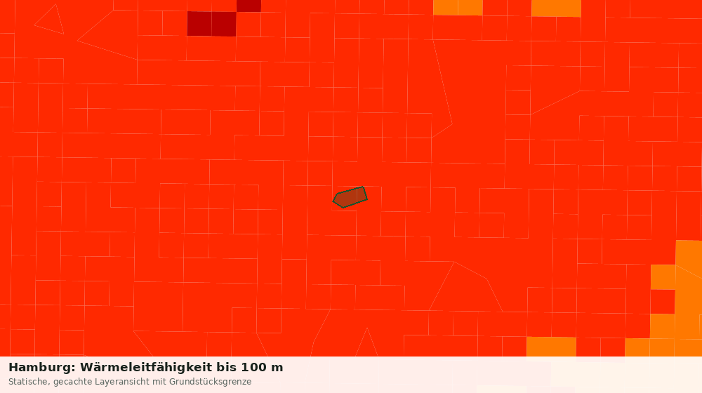 Statische Kartenansicht: Hamburg: Wärmeleitfähigkeit bis 100 m