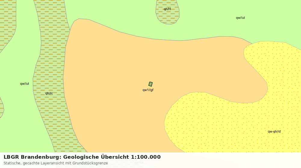 Statische Kartenansicht: LBGR Brandenburg: Geologische Übersicht 1:100.000