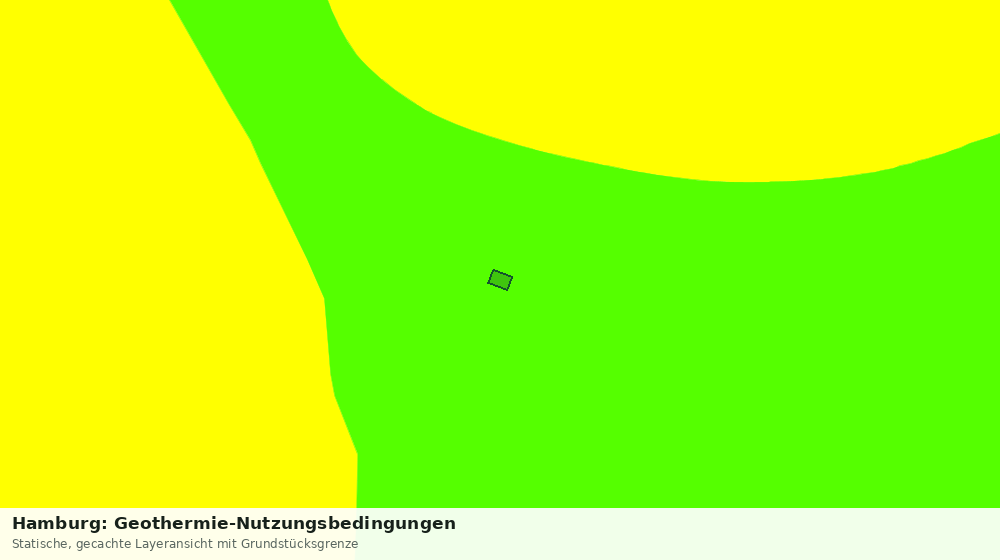 Statische Kartenansicht: Hamburg: Geothermie-Nutzungsbedingungen