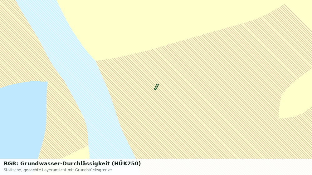 Statische Kartenansicht: BGR: Grundwasser-Durchlässigkeit (HÜK250)