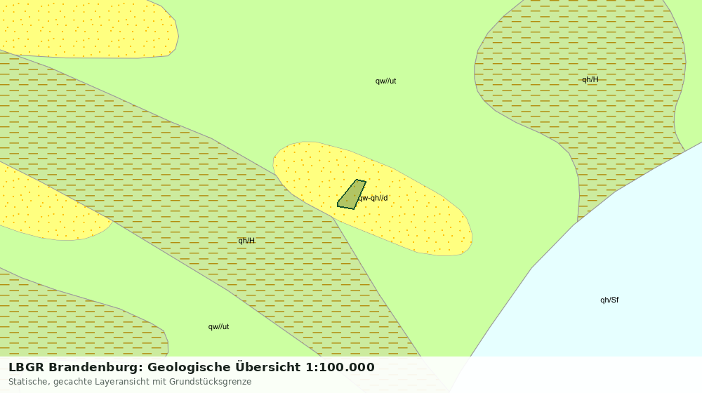 Statische Kartenansicht: LBGR Brandenburg: Geologische Übersicht 1:100.000