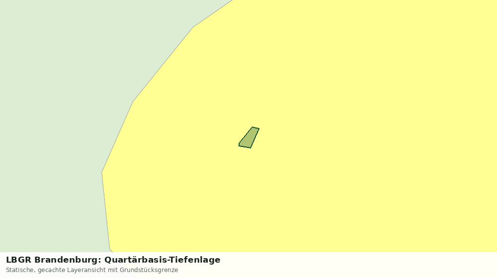 Statische Kartenansicht: LBGR Brandenburg: Quartärbasis-Tiefenlage