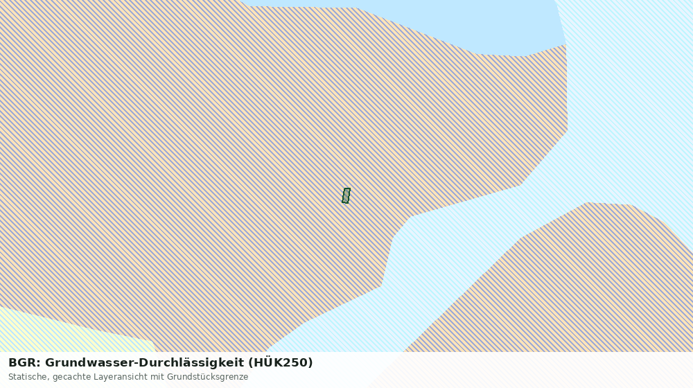 Statische Kartenansicht: BGR: Grundwasser-Durchlässigkeit (HÜK250)