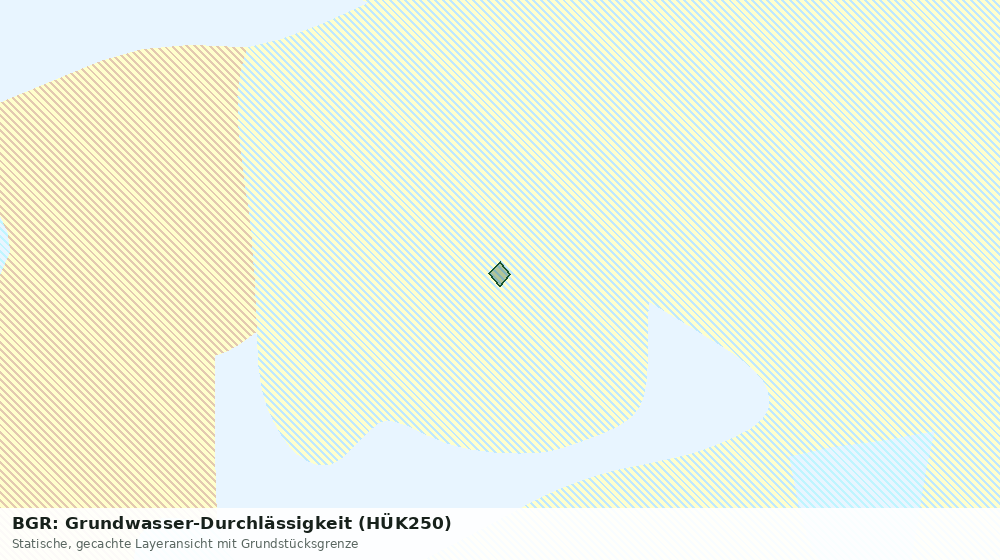Statische Kartenansicht: BGR: Grundwasser-Durchlässigkeit (HÜK250)