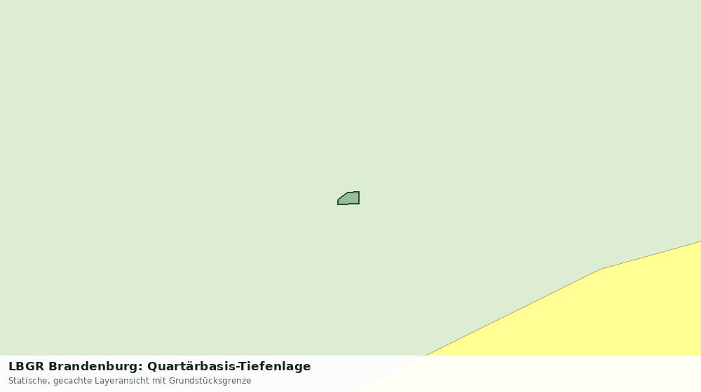 Statische Kartenansicht: LBGR Brandenburg: Quartärbasis-Tiefenlage