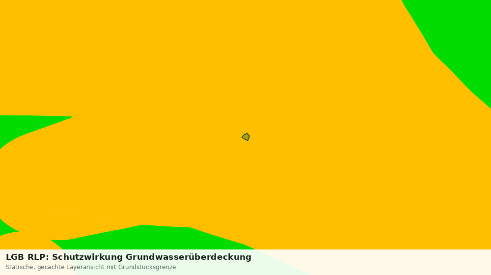 Statische Kartenansicht: LGB RLP: Schutzwirkung Grundwasserüberdeckung