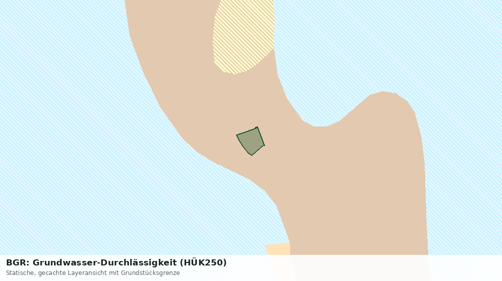 Statische Kartenansicht: BGR: Grundwasser-Durchlässigkeit (HÜK250)