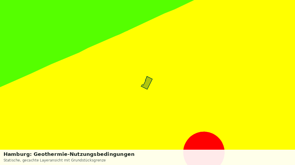 Statische Kartenansicht: Hamburg: Geothermie-Nutzungsbedingungen