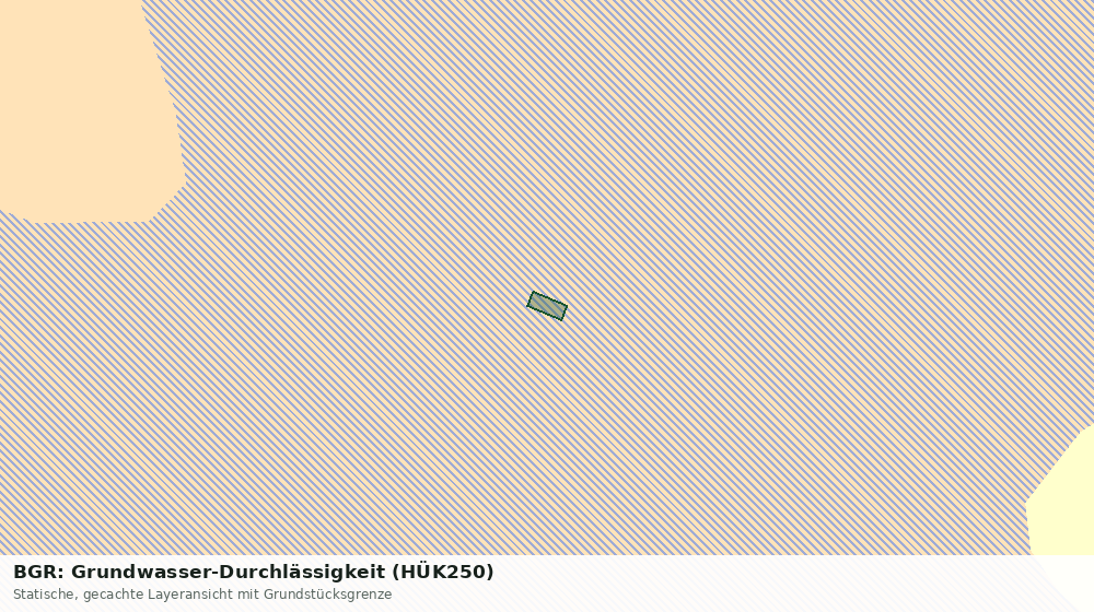 Statische Kartenansicht: BGR: Grundwasser-Durchlässigkeit (HÜK250)