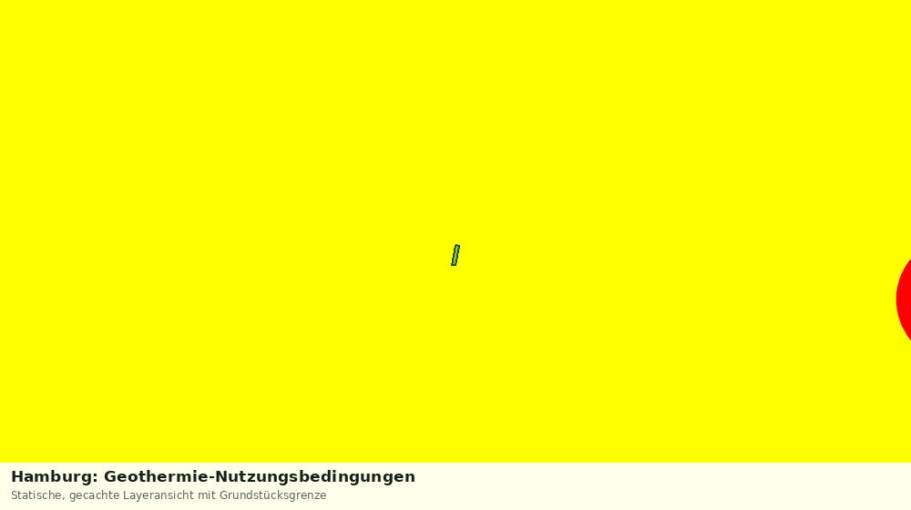Statische Kartenansicht: Hamburg: Geothermie-Nutzungsbedingungen