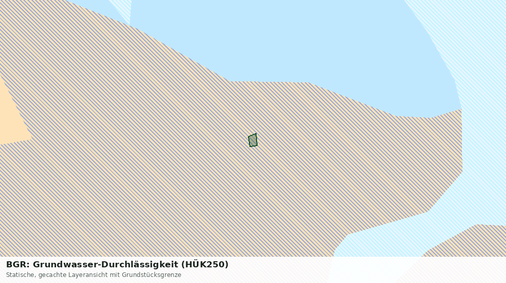 Statische Kartenansicht: BGR: Grundwasser-Durchlässigkeit (HÜK250)