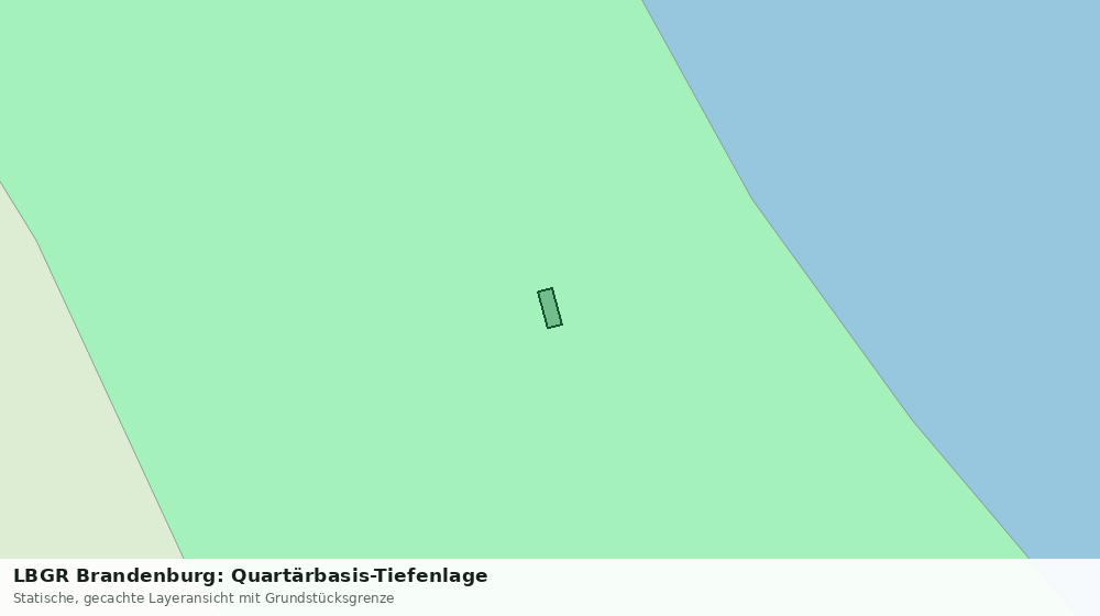 Statische Kartenansicht: LBGR Brandenburg: Quartärbasis-Tiefenlage