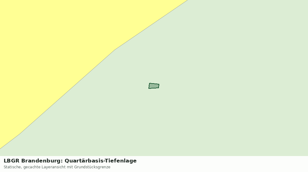 Statische Kartenansicht: LBGR Brandenburg: Quartärbasis-Tiefenlage