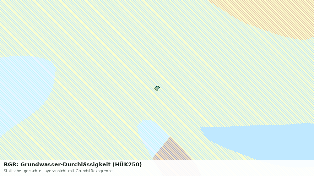 Statische Kartenansicht: BGR: Grundwasser-Durchlässigkeit (HÜK250)
