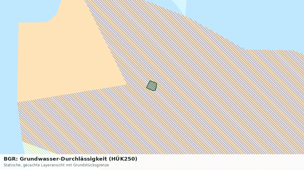 Statische Kartenansicht: BGR: Grundwasser-Durchlässigkeit (HÜK250)
