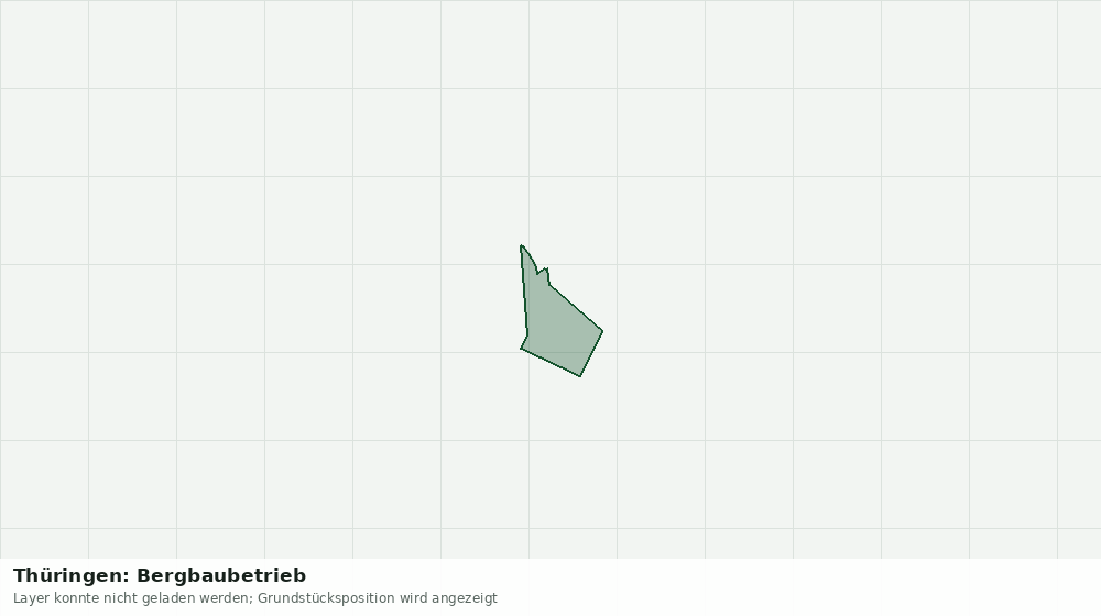 Statische Kartenansicht: Thüringen: Bergbaubetrieb